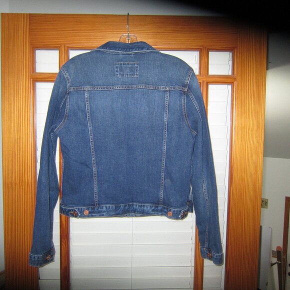 Loft Jeans Jacket Trucker Women's Large Stretch - Picture 3 of 9
